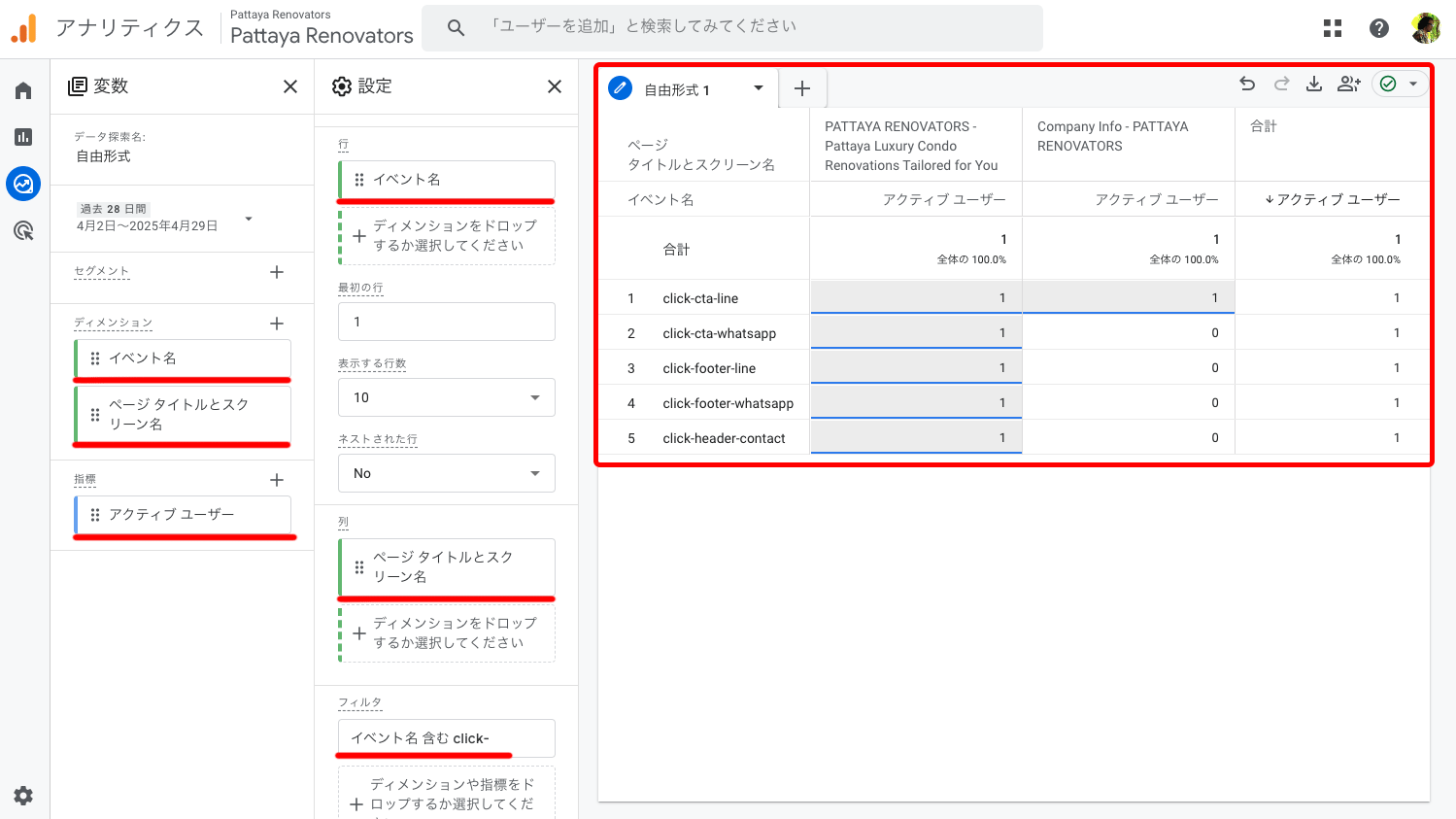 ホームページ制作後にやるべき、Googleタグマネージャーでボタンクリックを計測する方法09