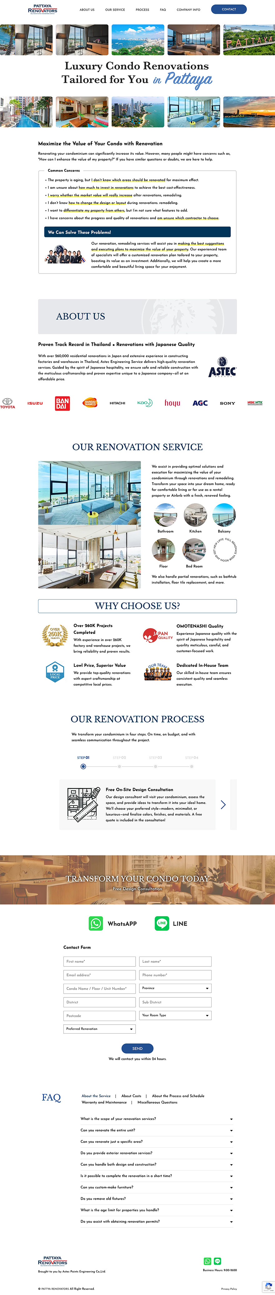 Bangkok Website Design Pattaya Renovators