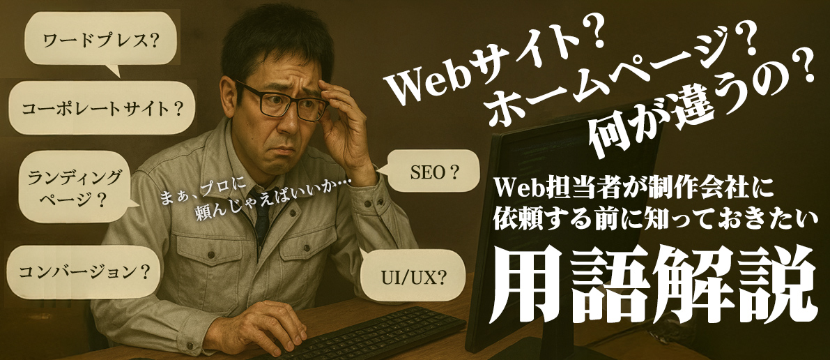 Webサイト？ホームページ？何が違うの？　Web担当者が制作会社に依頼する前に知っておきたい用語解説